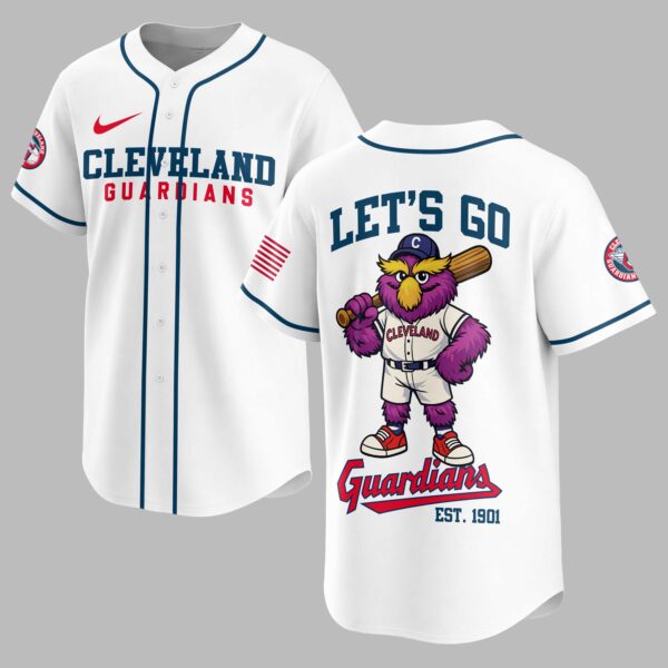 Cleveland Guardians Classic Mascot Baseball Jersey LT0009