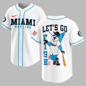 Miami Marlins Classic Mascot Baseball Jersey LT0009