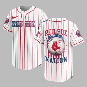 Boston Red Sox USA Flag Edition Premium Baseball Jersey PH00007