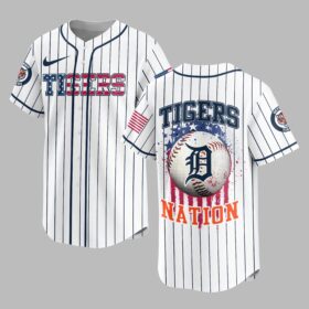 Detroit Tigers USA Flag Edition Premium Baseball Jersey PH00007