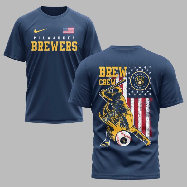 Milwaukee Brewers x American Flag Premium Performance T-Shirt PH00004