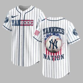 New York Yankees USA Flag Edition Premium Baseball Jersey PH00007