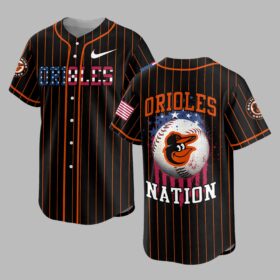 Baltimore Orioles USA Flag Edition Premium Baseball Jersey PH00007