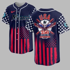 Miami Marlins USA 250 Premium Jersey PL08
