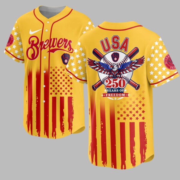 Milwaukee Brewers USA 250 Premium Jersey PL08