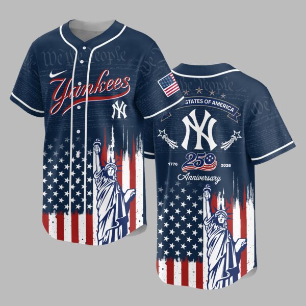 New York Yankees X America’s 250th Anniversary Premium Baseball Jersey PVT006